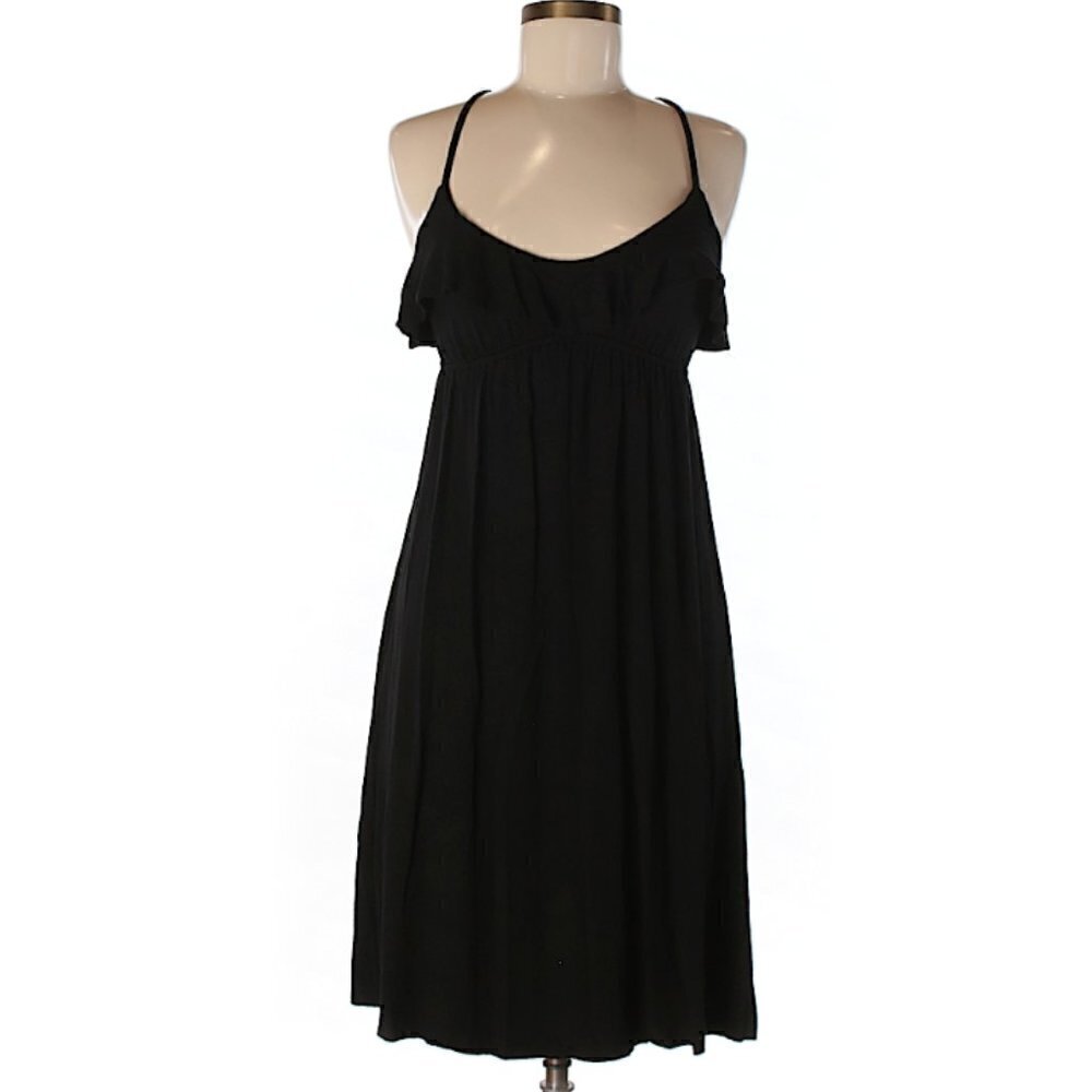 Rachel Pally Ruffle Scoop Neck Empire Mini Dress